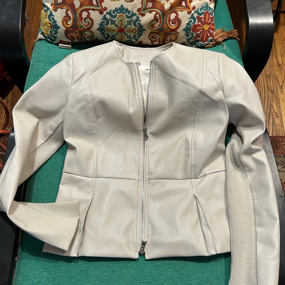 Faux leather jacket